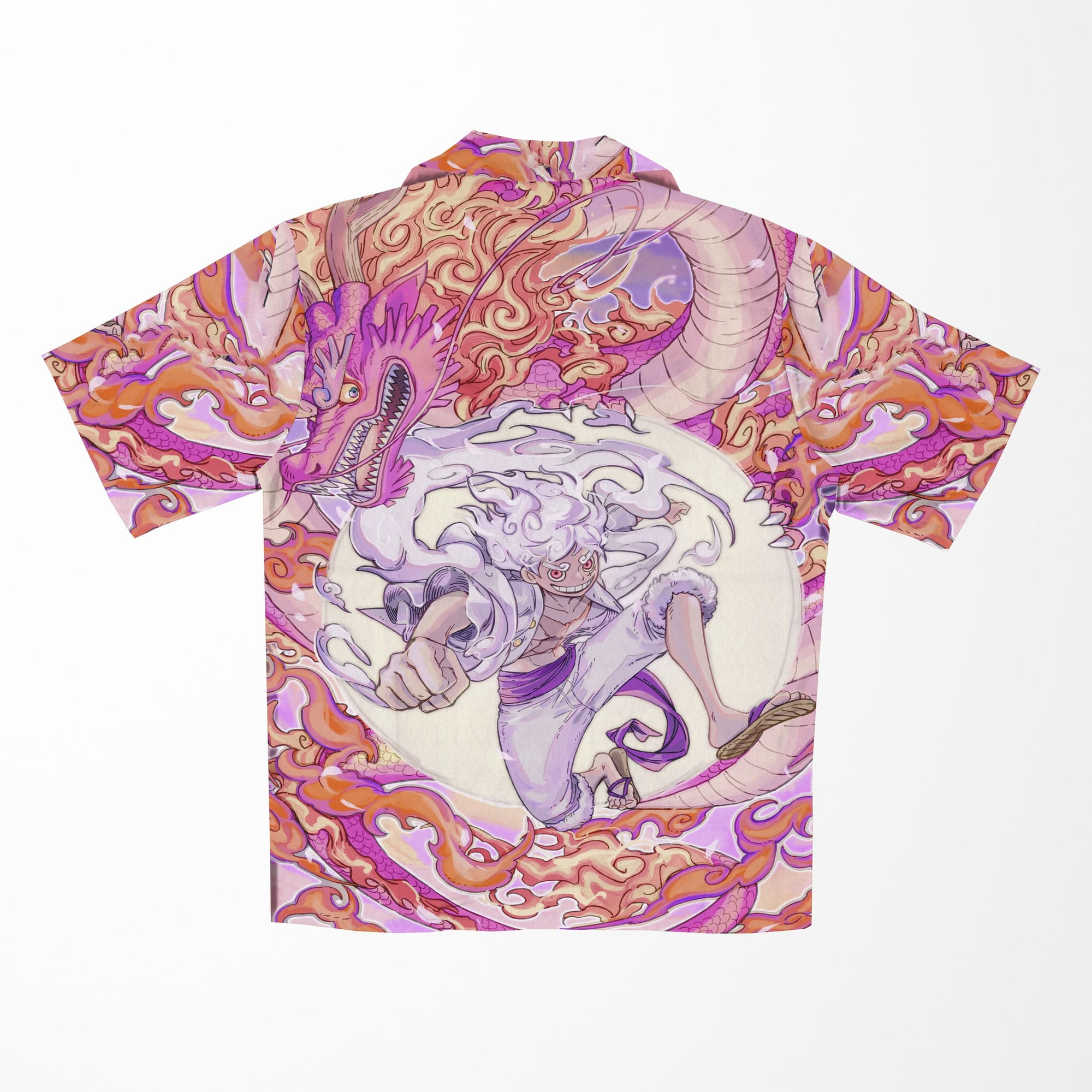 Luffy Gear 5 Dragon Fusion Hawaiian Shirt