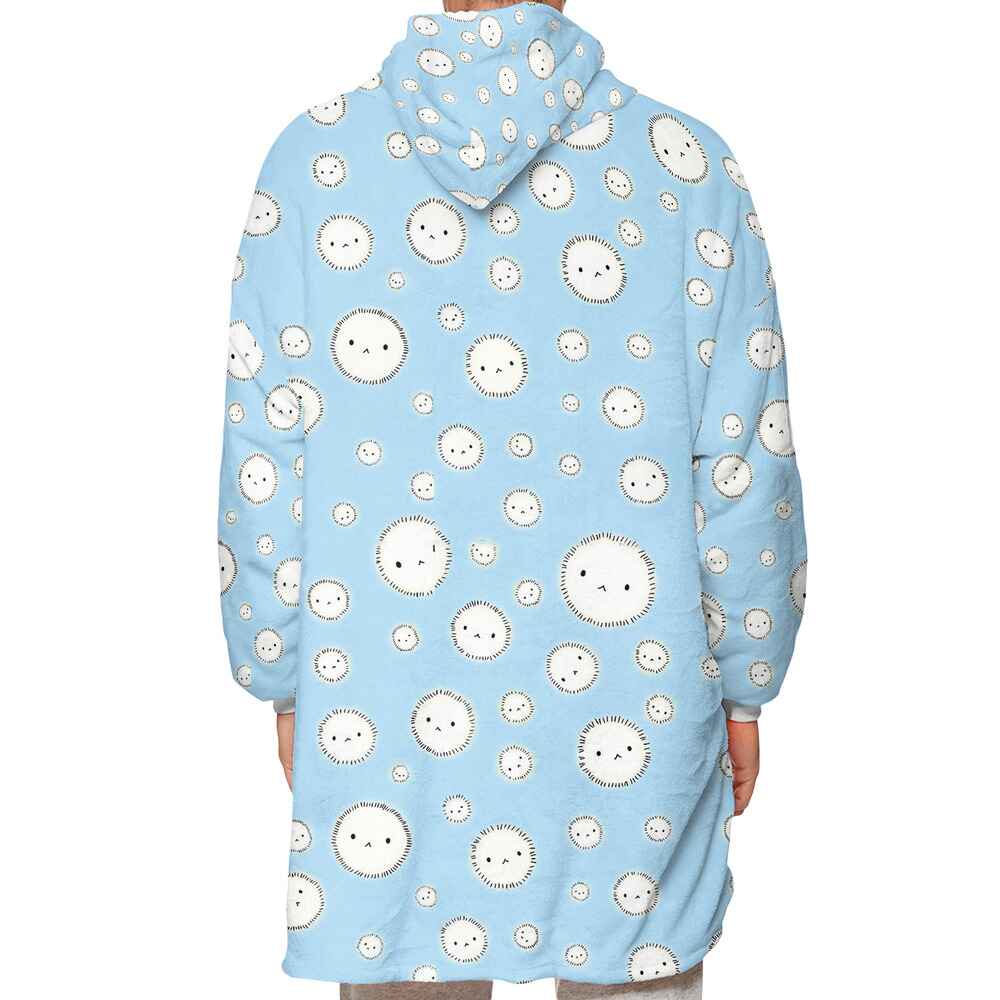 Yukine Puffball Spirits Blanket Hoodie