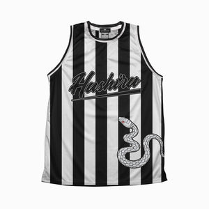 Snake Pillar Classic Stripe Pattern Basketball Jersey