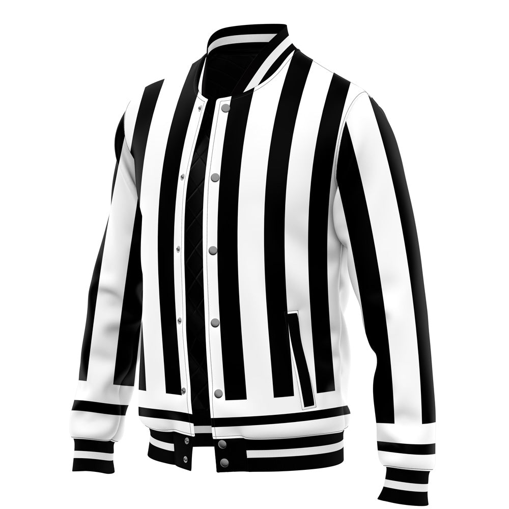 DS Snake Pillar Pattern Baseball Varsity Jacket