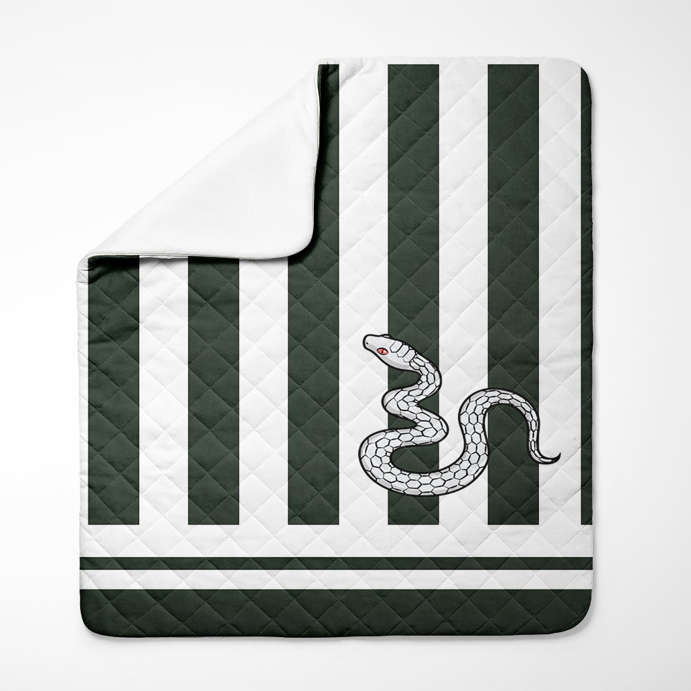Snake Pillar Pattern Demon Slaying Corp Bedspread Quilt Set