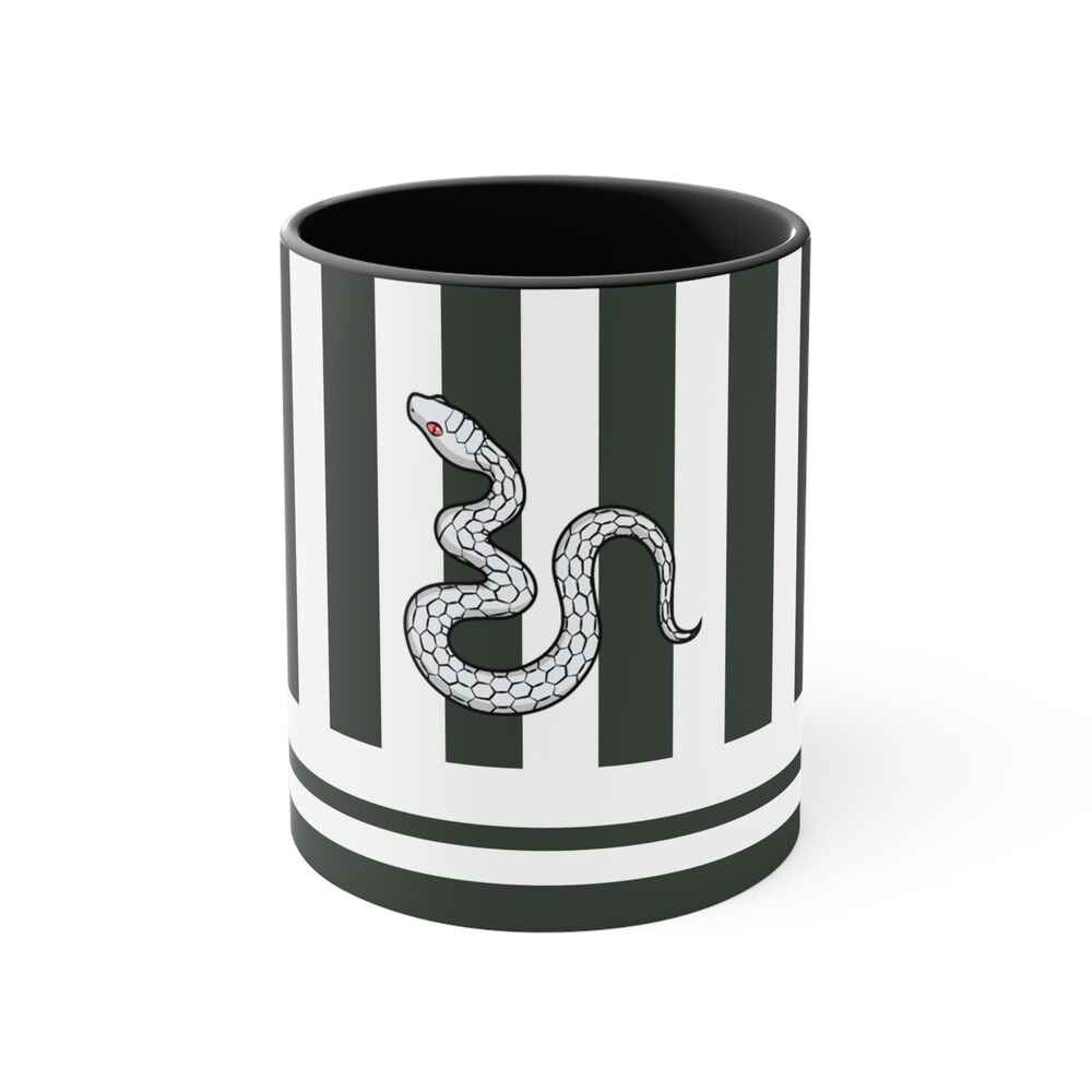 Snake Pillar Pattern Accent Coffee Mug