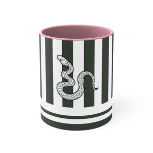 Snake Pillar Pattern Accent Coffee Mug