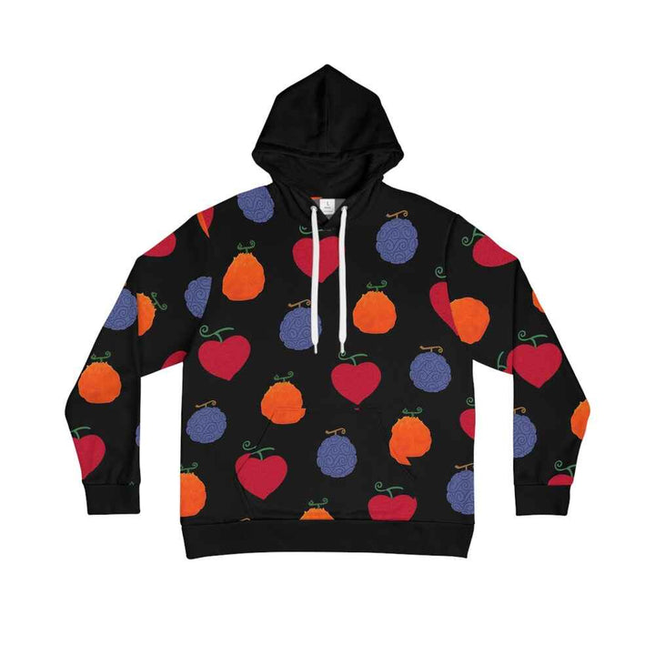 Devil Fruits All Over Brushed Pullover Hoodie