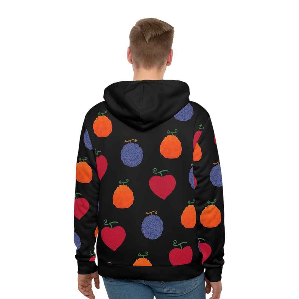 Devil Fruits All Over Brushed Pullover Hoodie