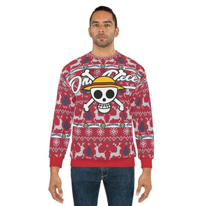 Straw Hat Jolly Roger Christmas Ugly Sweater