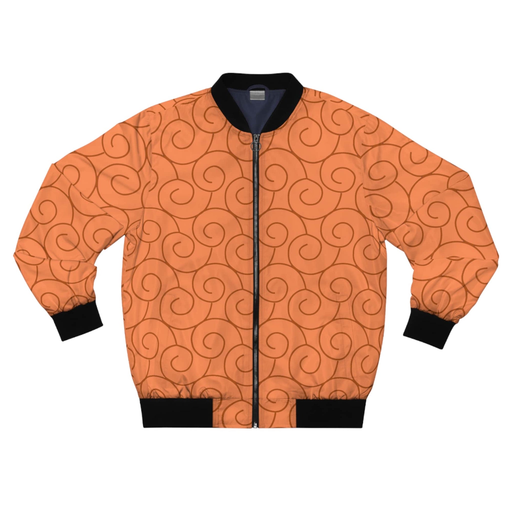 Flame Fruit Pattern Bomber Jacket