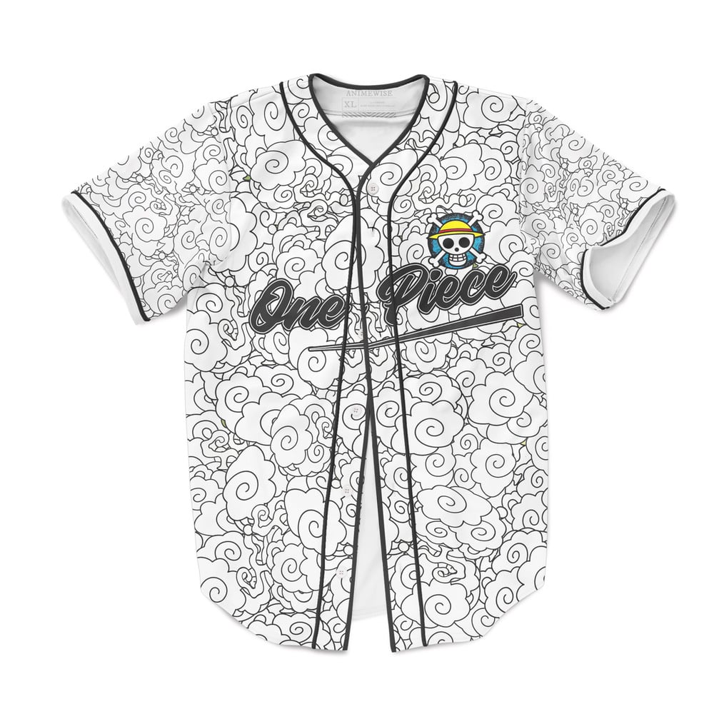 Gear 5 Luffy Clouds Baseball Jersey