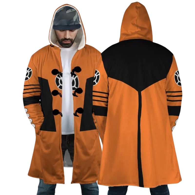 Orange Lantern Hooded Dream Cloak Coat