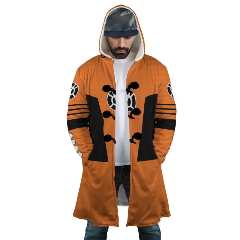 Orange Lantern Hooded Dream Cloak Coat