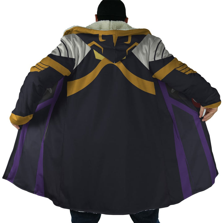 Ainz Ooal Overlord Momonga Hooded Cloak Fleece Coat