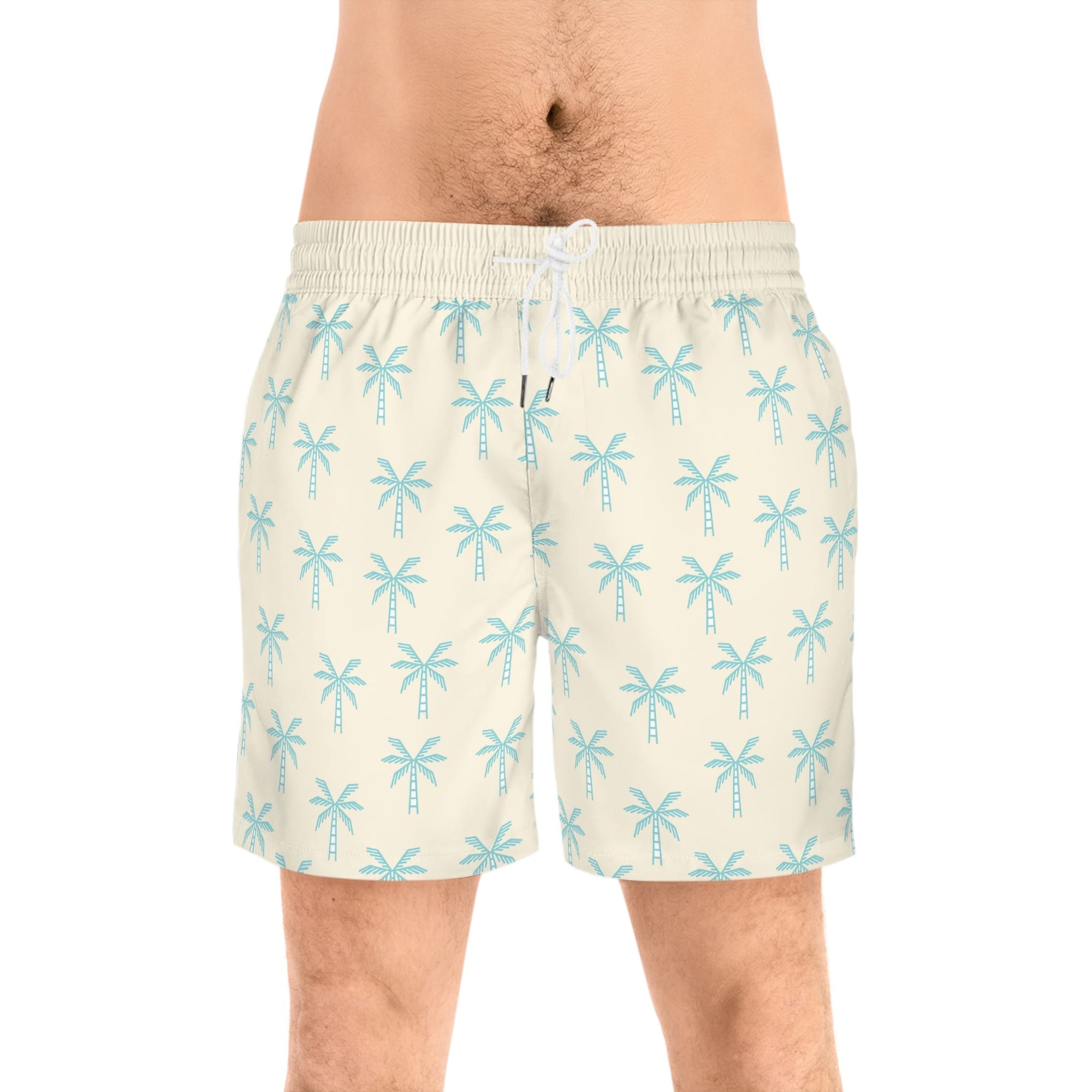 Palm Tree Pattern Swim Shorts