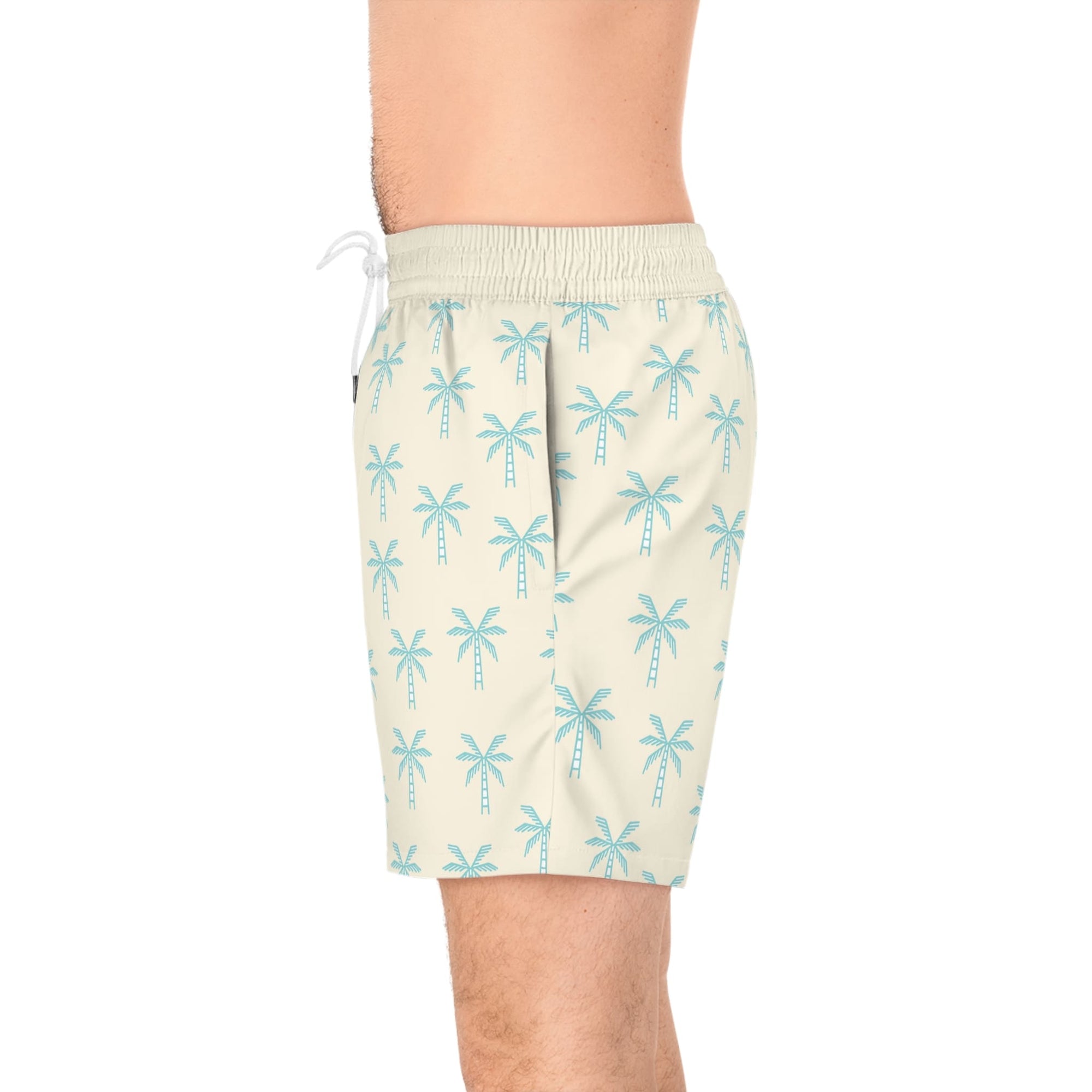 Palm Tree Pattern Swim Shorts