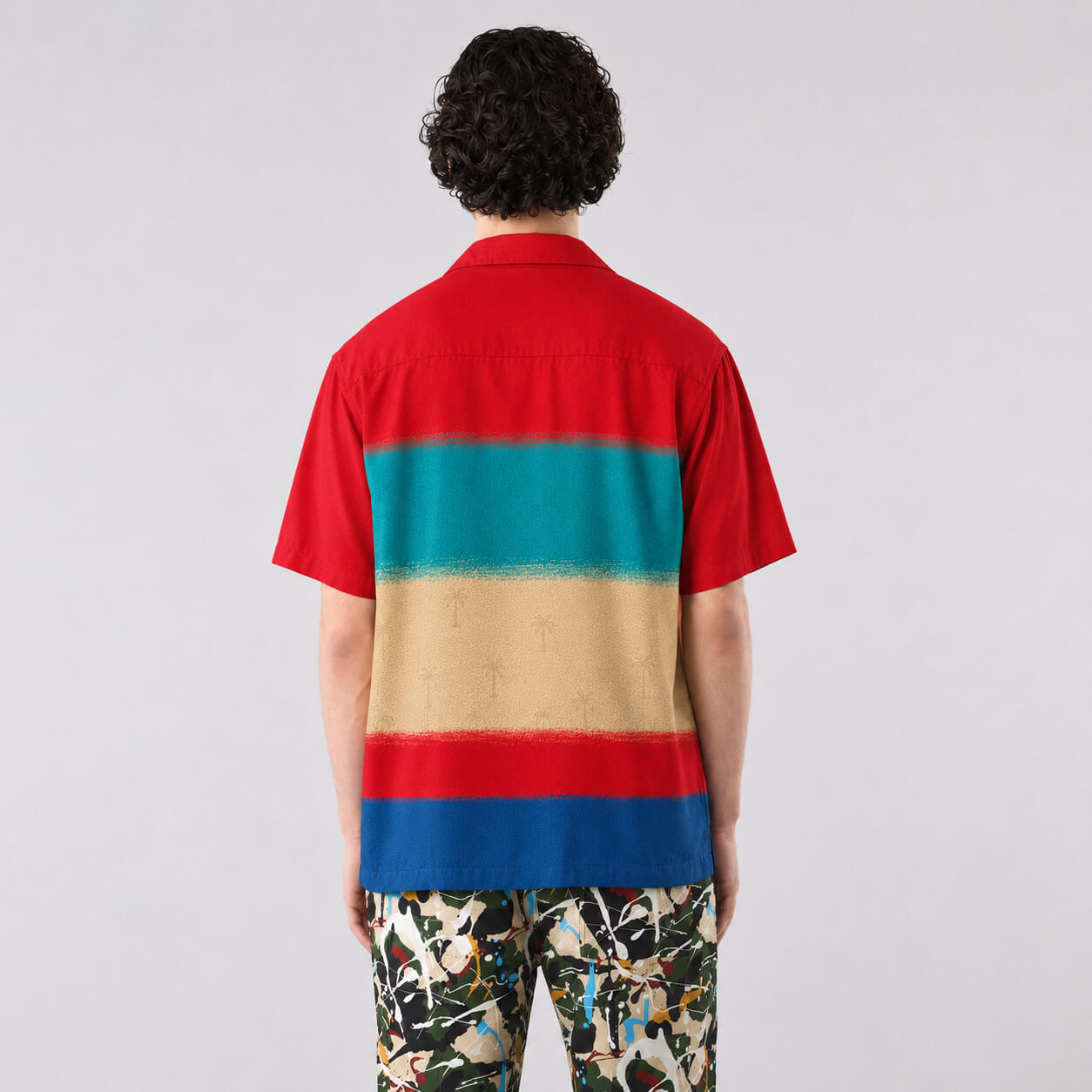 Paradise Stripe Hawaiian Shirt