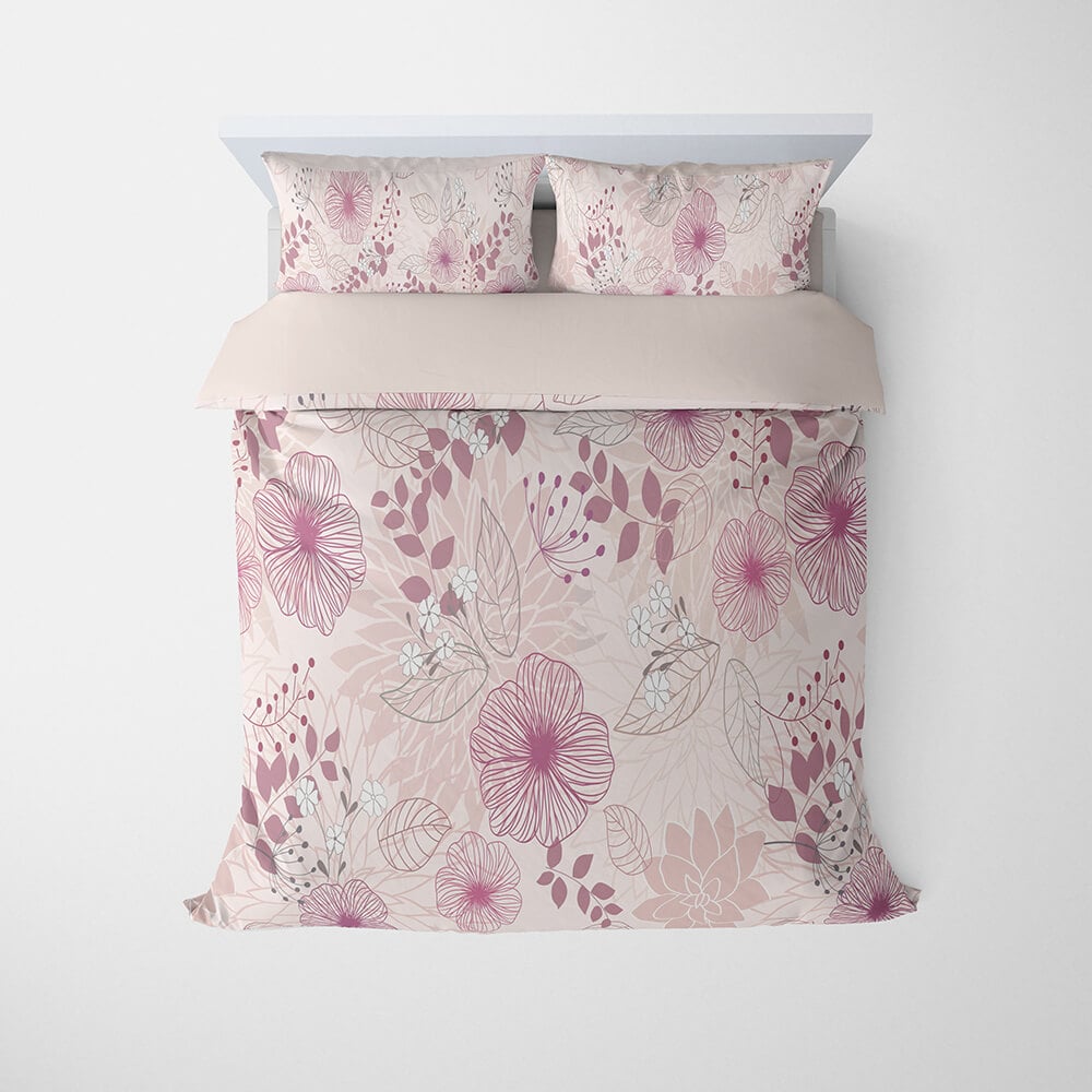 Pastal Floral Fusion Comforter Set Bedding