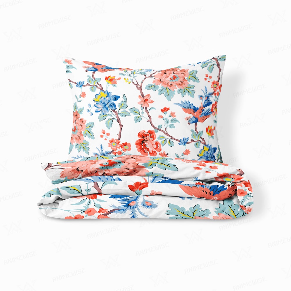 Pastal Floral Vintage Pattern Comforter Set Bedding