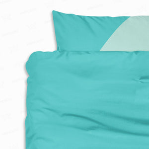 Pastel Pink And Blue Tail Stripes Comforter Bedding