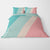 Pastel Pink And Blue Tail Stripes Duvet Cover Bedding