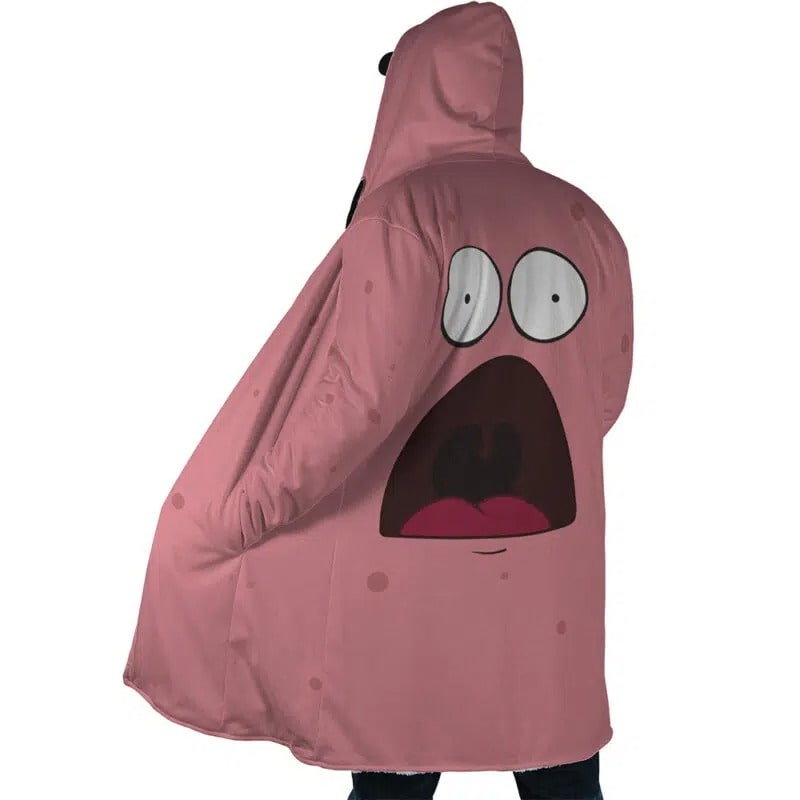 Patrick Star Face Hooded Dream Cloak Coat