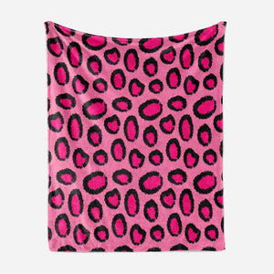 Pink Cheetah Skin Pattern Blanket
