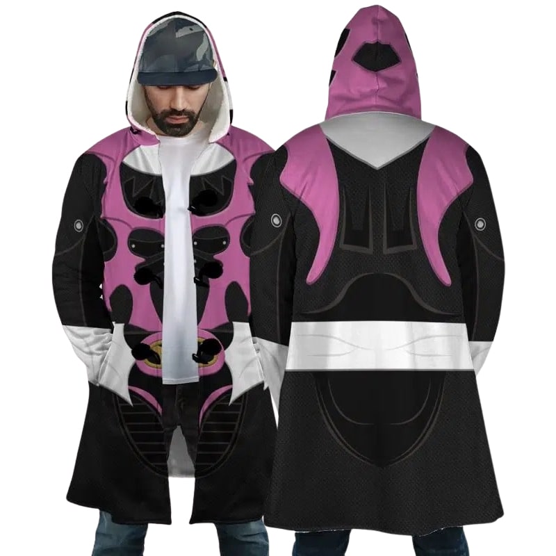 Pink Psycho Ranger Hooded Dream Cloak Coat