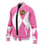 Pink Rangers Varsity Baseball Jacket