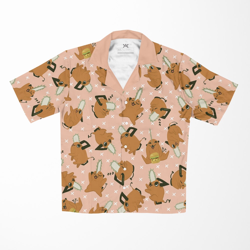 Devils All Over Button up Hawaiian Shirt