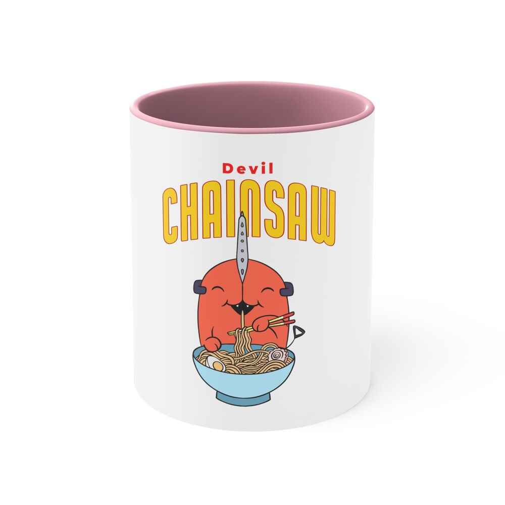 Chainsaw Devil Kawaii Accent Coffee Mug