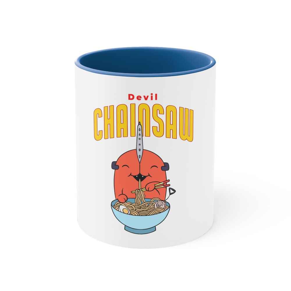 Chainsaw Devil Kawaii Accent Coffee Mug