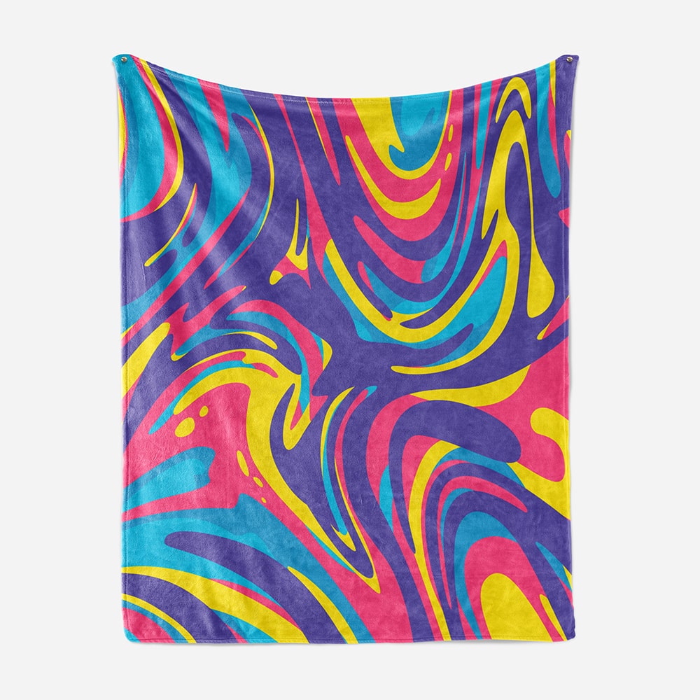 Psychedelic Abstract Art Blanket