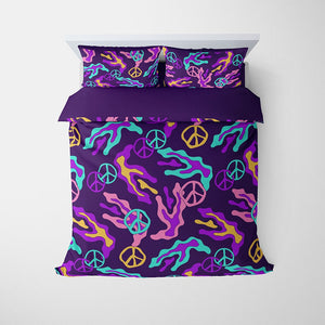 Psychedelic Abstract Art Comforter Bedding