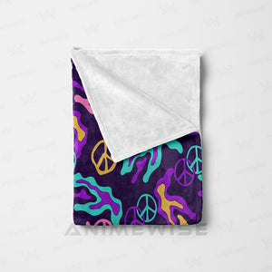 Psychedelic Abstract  Pattern Blanket