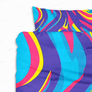 Psychedelic Flow Abstract Art Comforter Bedding