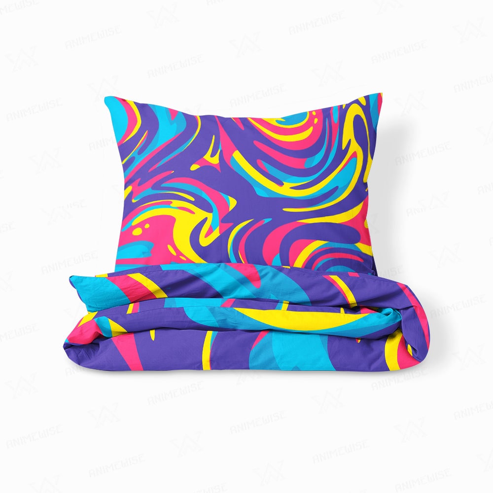 Psychedelic Flow Abstract Art Comforter Bedding