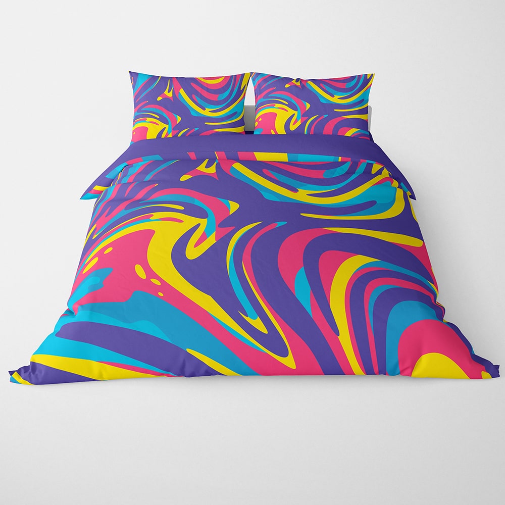 Psychedelic Flow Abstract Art Duvet Cover Bedding