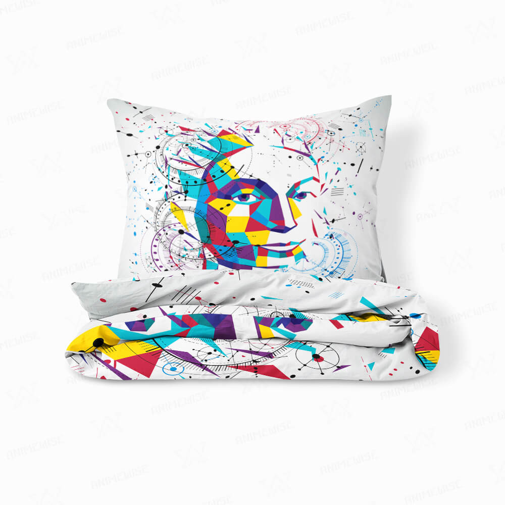 Psychedelic Lowface Art Comforter Bedding