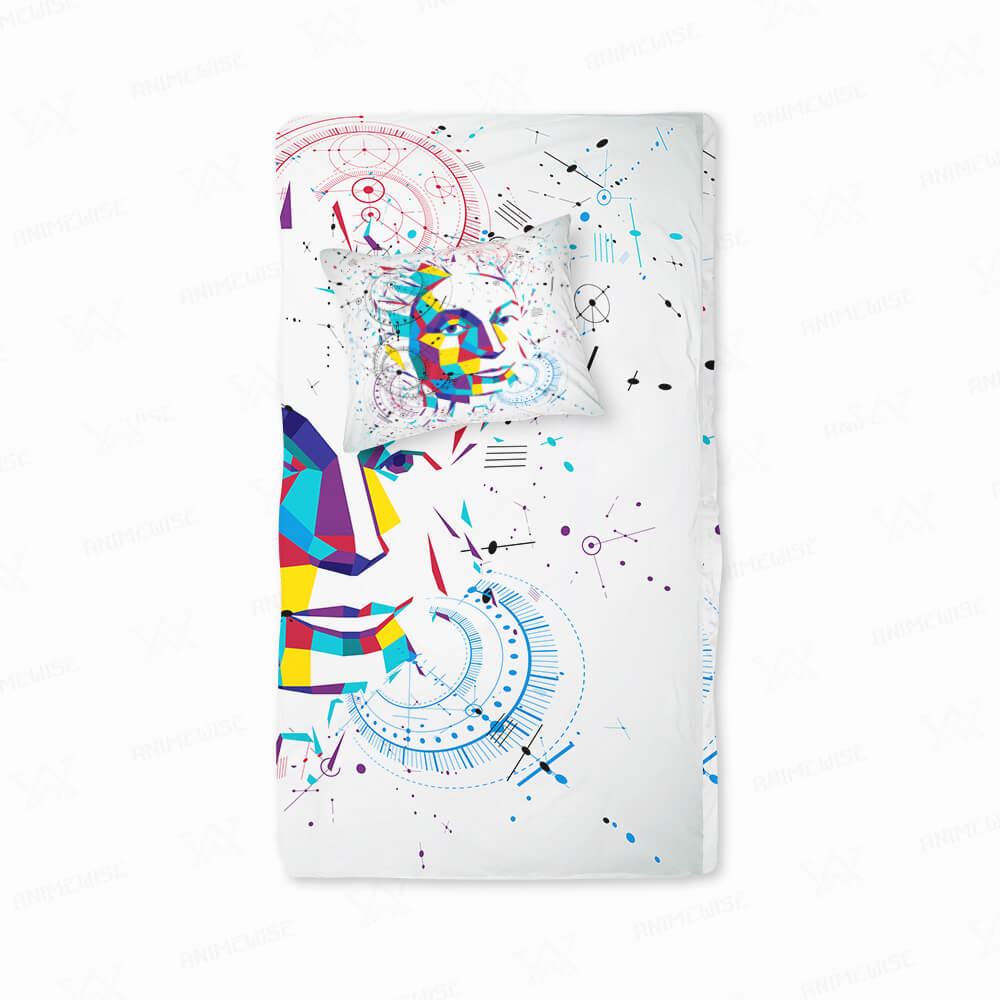 Psychedelic Lowface Art Duvet Cover Bedding