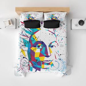 Psychedelic Lowface Art Quilt Bedding