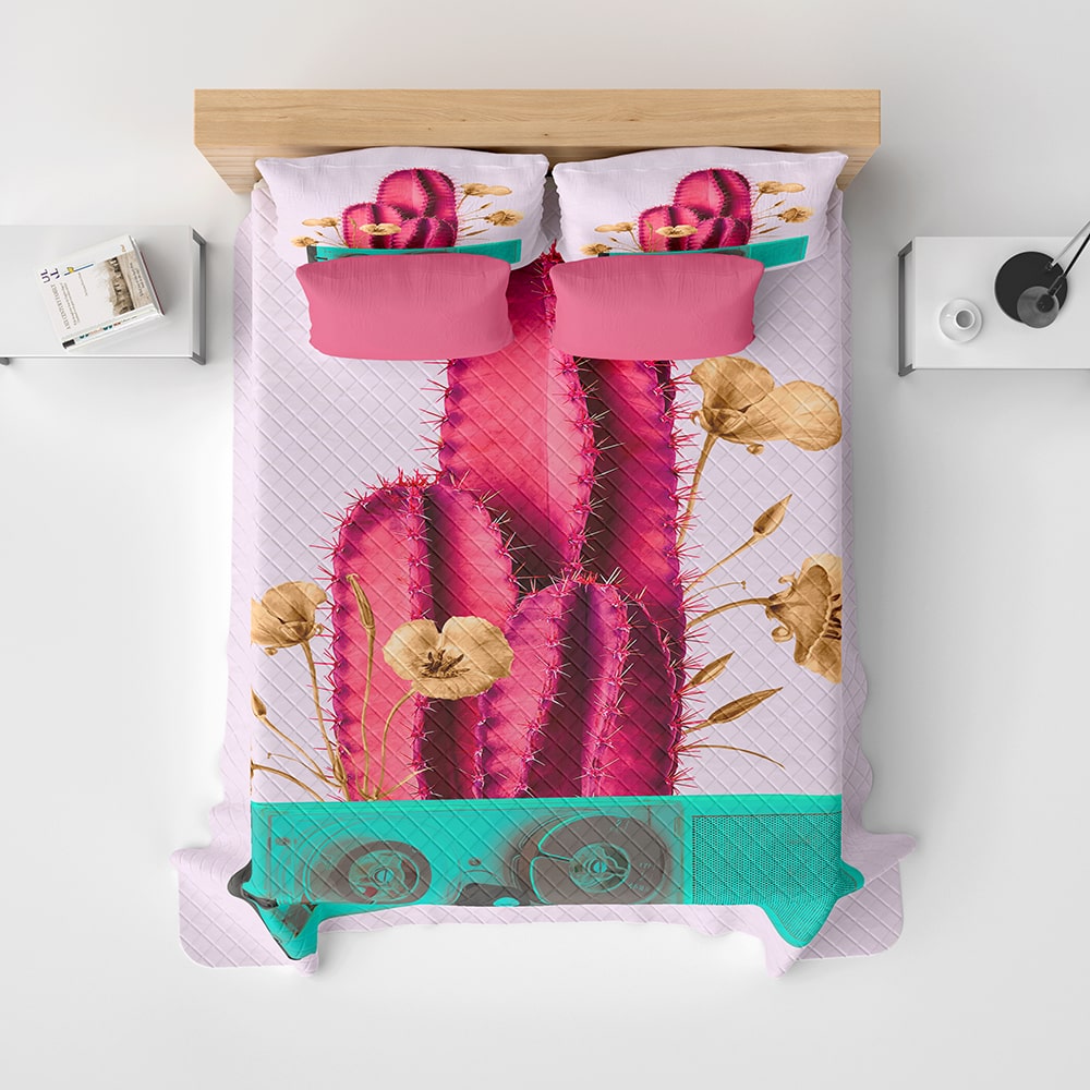 Radio Cactus Hip Quilt Bedding