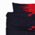 Red and Black Brush Stroke Comforter Bedding