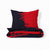 Red and Black Brush Stroke Comforter Bedding