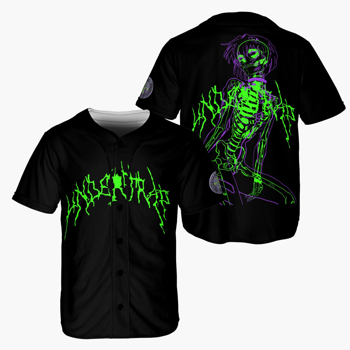 Rei Evengelion sketch Baseball Jersey