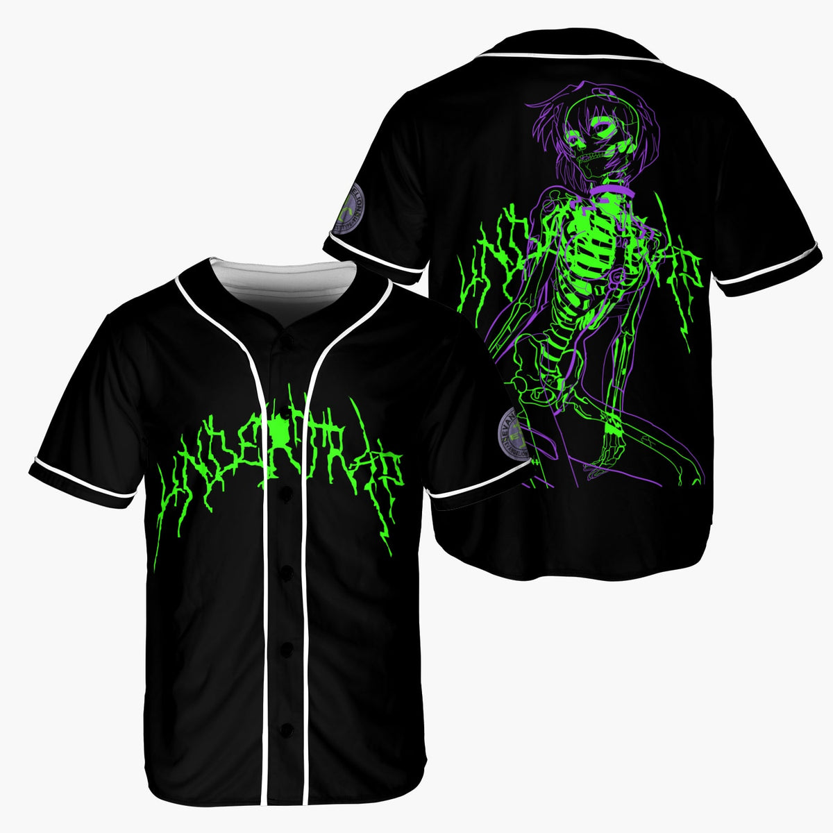 Rei Evengelion sketch Baseball Jersey