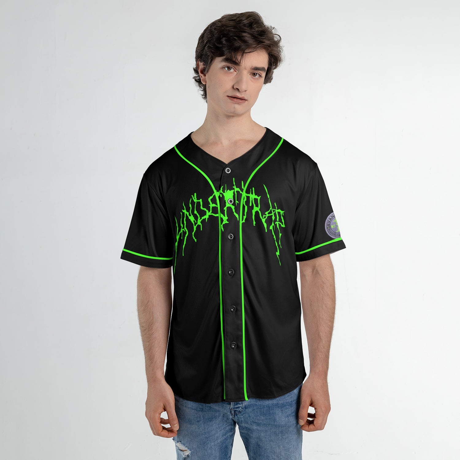 Rei Evengelion sketch Baseball Jersey
