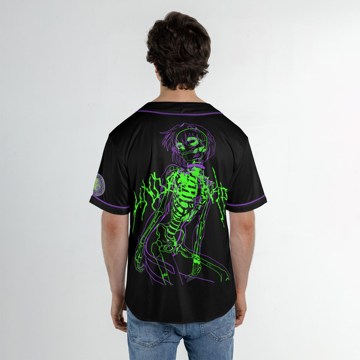 Rei Evengelion sketch Baseball Jersey