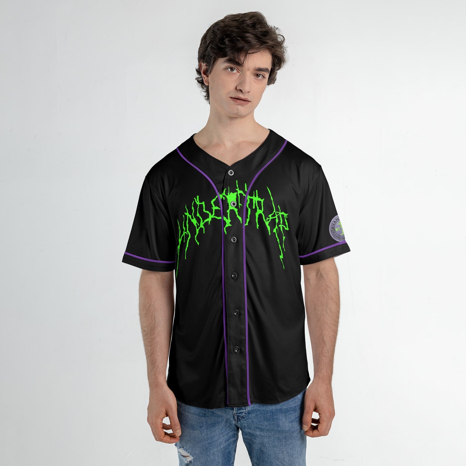 Rei Evengelion sketch Baseball Jersey