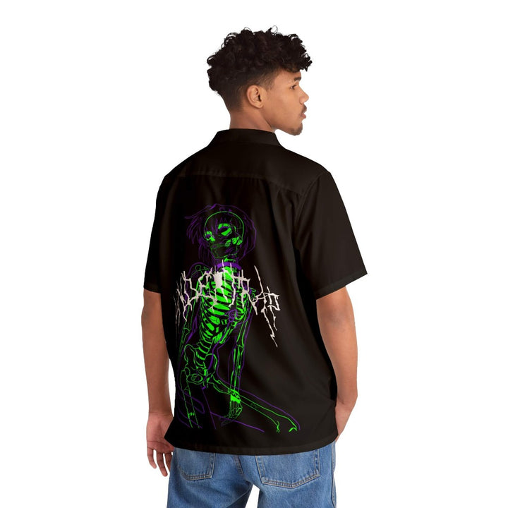 Ayanami Skeleton Pattern Hawaiian Shirt