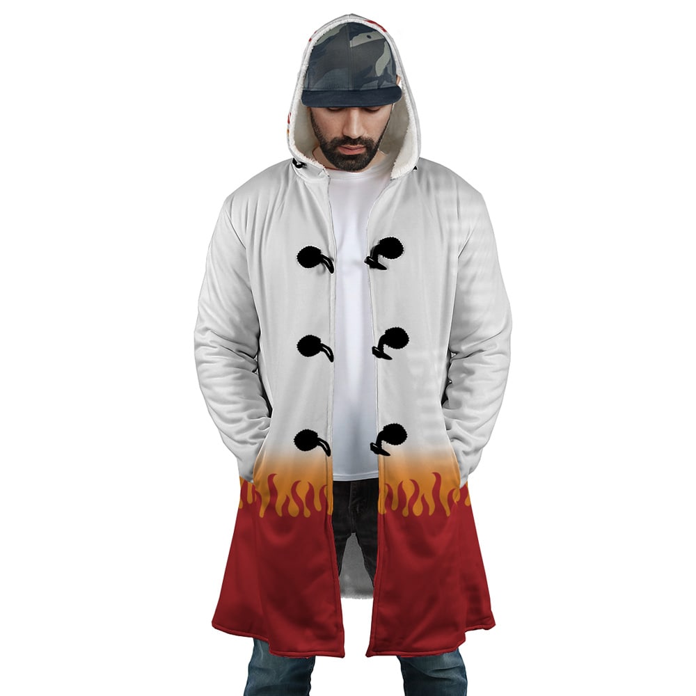DS Fire Pillar Hooded Cloak Coat