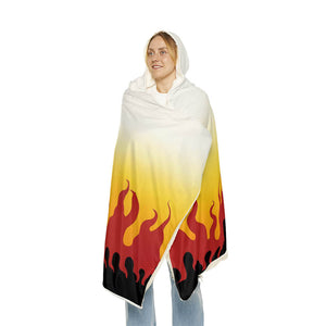 Demon Classic Flame Pillar Snuggle Blanket