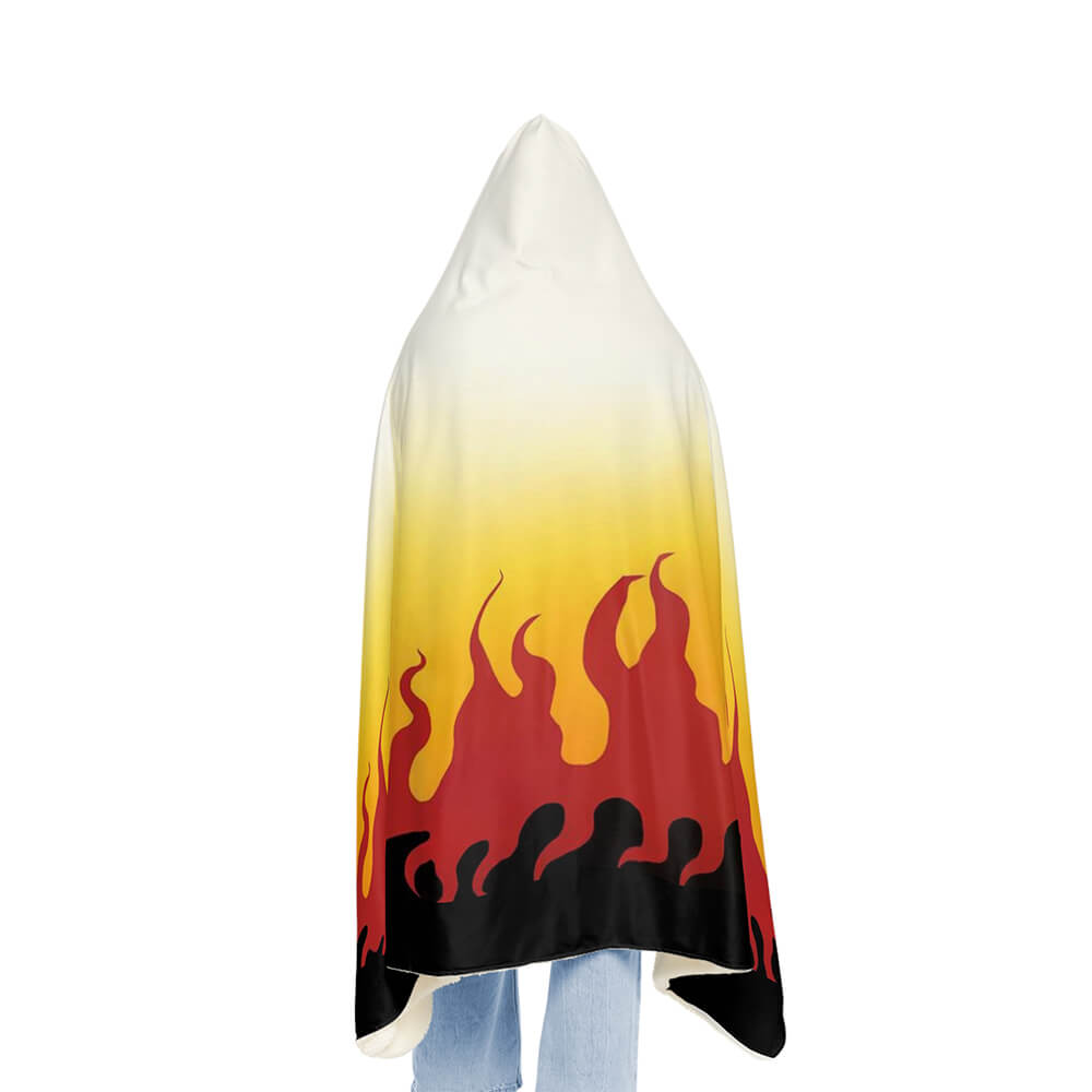 Demon Classic Flame Pillar Snuggle Blanket